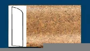 Плинтус пробковый ArtCorkDesing С 106 (Колер 8) 10х60х910 мм в Уфе