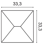 Декоративная панель Orac W106 (33.3x33.3x2.9 см) в Уфе