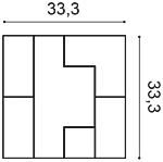 Декоративная панель Orac W103 (33.3x33.3x2.5 см) в Уфе
