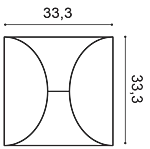 Декоративная панель Orac W107 (33.3x33.3x2.9 см) в Уфе