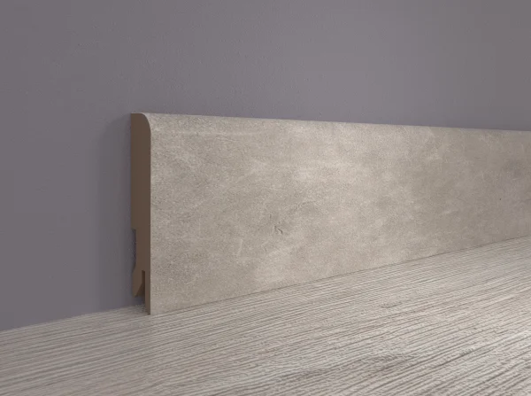 Плинтус MDF Bonkeel 24066 Бетон Лофт Светлый (80х16х2400 мм) в Уфе