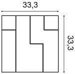 Декоративная панель Orac W102 (33.3x33.3x2.5 см) в Уфе