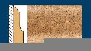 Плинтус пробковый ArtCorkDesing С 103 (Колер 8) 12х65х910 мм в Уфе