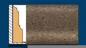 Плинтус пробковый ArtCorkDesing С 103 (Колер 7) 12х65х910 мм в Уфе