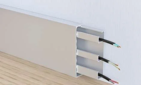 Алюминиевый плинтус Fezard Кабельный ALP-G80 Алюминий 80*15*2500 мм в Уфе