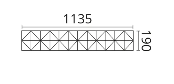 Декоративная панель NMC Arstyl Pyramid (113.5x19x1.8 см) в Уфе