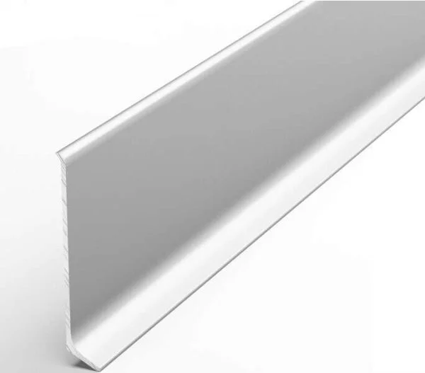 Алюминиевый плинтус Bonkeel ПЛ60 501л Серебро Люкс (58,5х11,2х2500мм) в Уфе