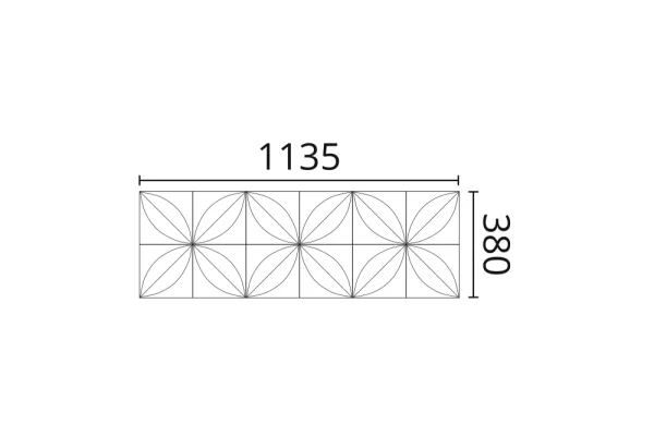 Декоративная панель NMC Arstyl Flower (113.5x38x2.8 см) в Уфе