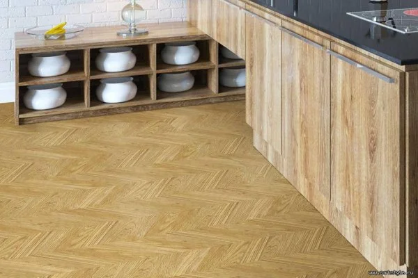 Пробковое покрытие CorkStyle Chevron Gold (1235*305*6 мм) HC в Уфе