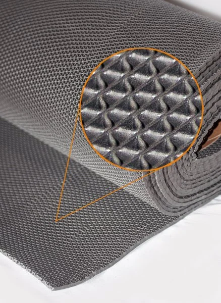 Грязезащитное рулонное покрытие ЗигЗаг Серый 5 мм (1,2 м) Китай в Уфе