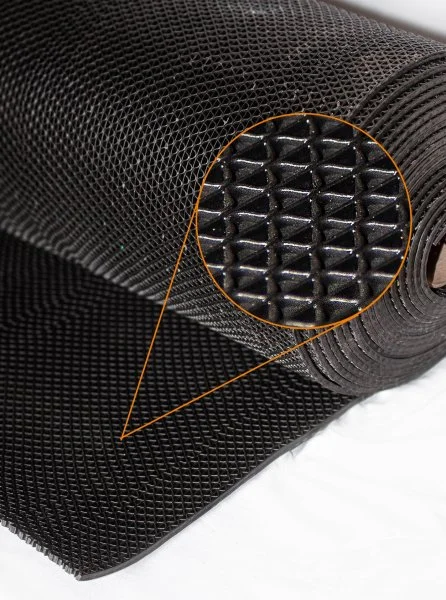 Грязезащитное рулонное покрытие ЗигЗаг Черный 5 мм (0,9 м) Китай в Уфе