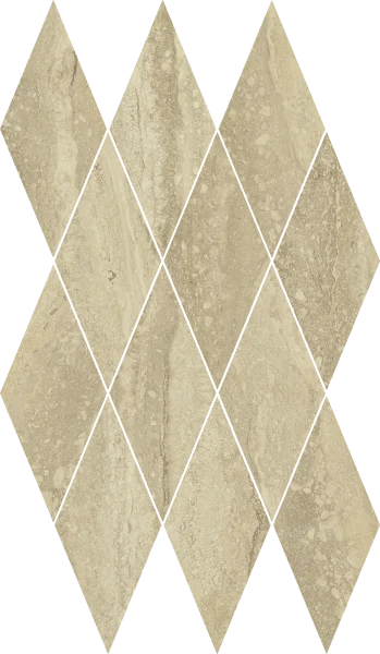 Керамогранит Italon Шарм Эдванс Травертино 28х48 мозаика Даймонд (Люкс) в Уфе