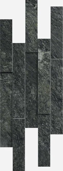 Керамогранит Italon Скайфолл Неро Брик 3D (Патинированная, 28х78) в Уфе