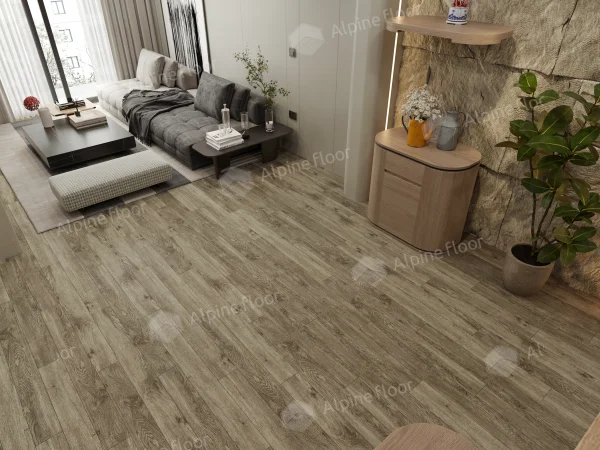 Каменно-полимерная плитка Alpine Floor Grand Sequoia Village Венге Грей ECO 11-807 4мм, 43 класс в Уфе