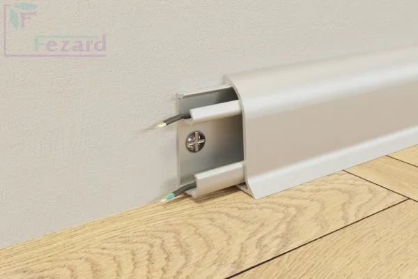 Алюминиевый плинтус Fezard Серебро 43х22х2,5м в Уфе