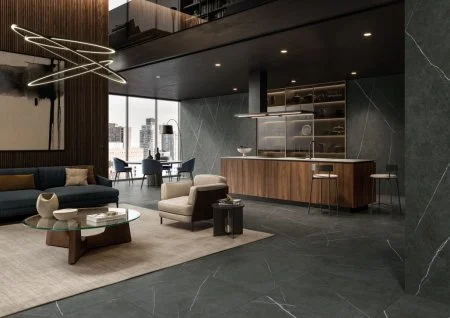 Керамогранит Italon Метрополис Империал Блэк 120х278 (Натуральная и Реттифицированная) в Уфе