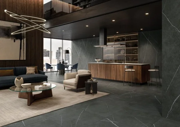 Керамогранит Italon Метрополис Империал Блэк 120х278 (Натуральная и Реттифицированная) в Уфе