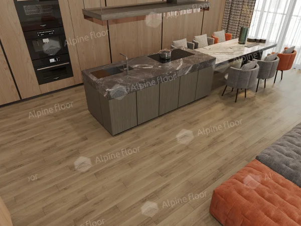 Каменно-полимерная плитка Alpine Floor Grand Sequoia Village Вайпуа ECO 11-1907 4мм, 43 класс в Уфе