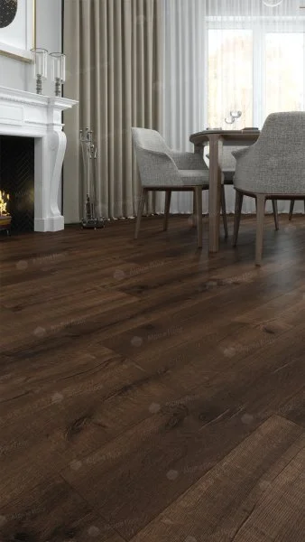 Каменно-полимерная плитка Alpine Floor Real Wood Дуб Мокка ECO 2-2, 6 мм 43 класс в Уфе
