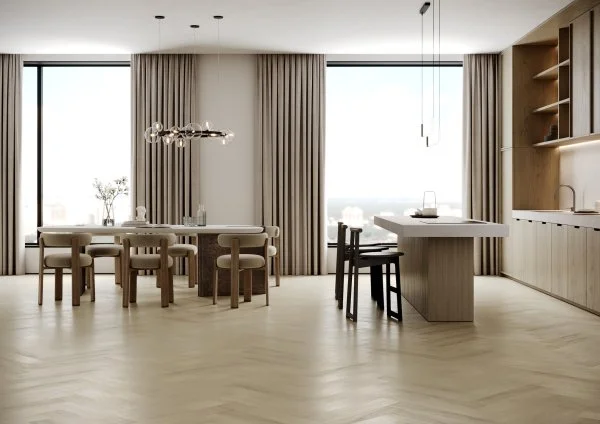 Паркетная доска Quartz Parquet Английская Ёлка Дуб Испанский 33-404 в Уфе