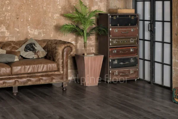 Кварц-виниловая плитка Alpine Floor Premium XL Дуб Торфяной ЕСО 7-11, 8 мм. 43 класс в Уфе