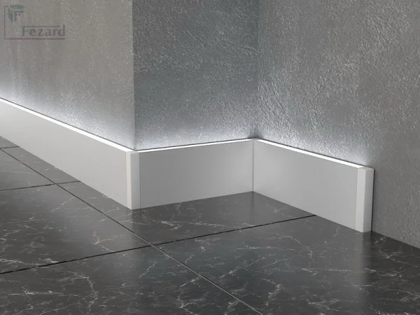 Алюминиевый плинтус Fezard Кабельный ALP-G80-LA Алюминий 80*15*2500 мм в Уфе