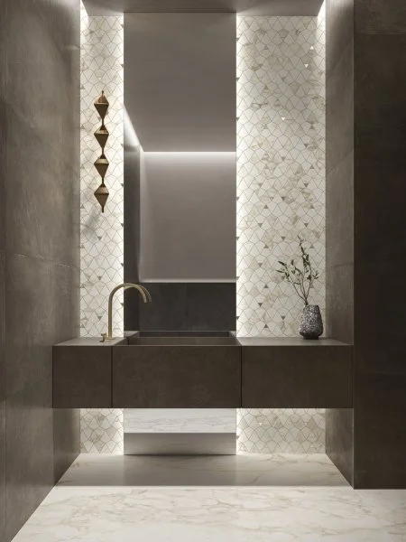 Керамогранит Italon Этернум Каррара Мозаика Вертекс 25.8х30 (Натуральная) в Уфе