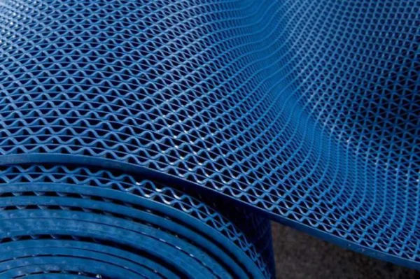 Грязезащитное рулонное покрытие ЗигЗаг Синий 4,5 мм (1,2 м) Китай в Уфе