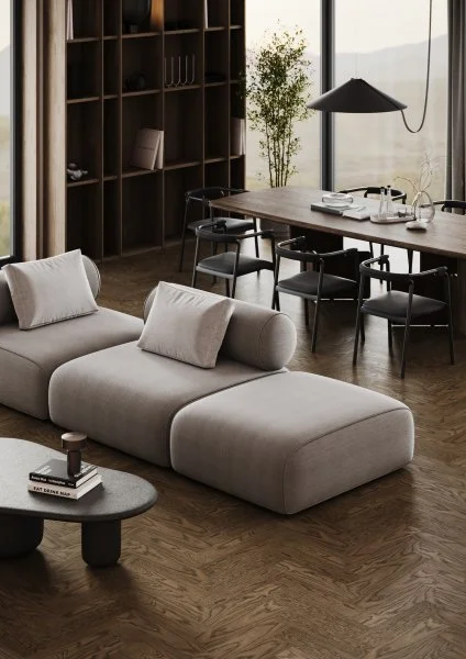 Паркетная доска Quartz Parquet Штучный паркет Дуб Брауни 44-413 в Уфе