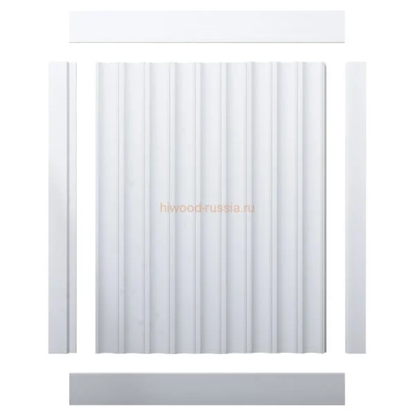 Финишный молдинг LF124A NP правый белый (42х12х2700мм) в Уфе