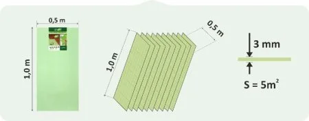 Подложка Солид 3мм листовая (5м2) в Уфе