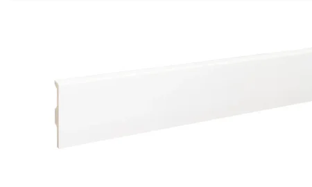 Плинтус дюрополимерный Bonkeel 01 Белый (80х14х2000 мм) в Уфе