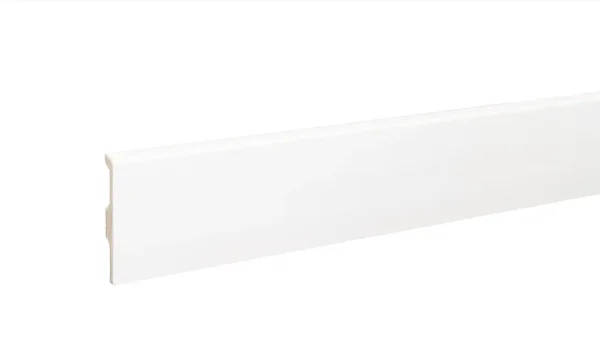 Плинтус дюрополимерный Bonkeel 01 Белый (80х14х2000 мм) в Уфе