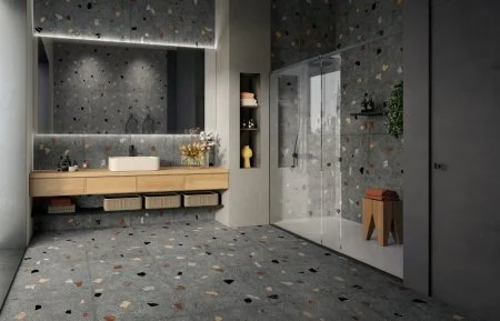 Керамогранит Coliseum Палладио Блэк 60х120 (Натуральный и Реттифицированный) в Уфе