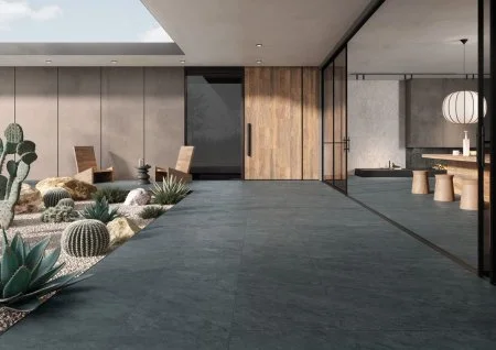 Керамогранит Vitra QuarStone Антрацит 60х120 (Натуральная и Реттифицированная) в Уфе