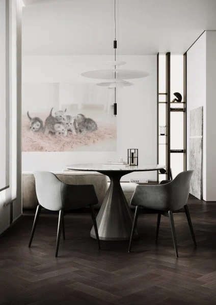 Паркетная доска Quartz Parquet Штучный паркет Дуб Смоляной 44-1258-01 в Уфе