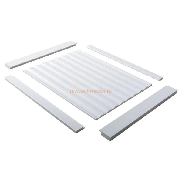 Финишный молдинг LF124A NP правый белый (42х12х2700мм) в Уфе