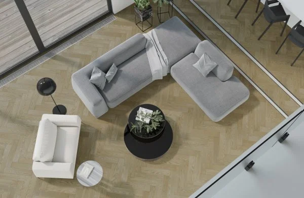 Паркетная доска Quartz Parquet Английская Ёлка Дуб Карельский 33-419 в Уфе