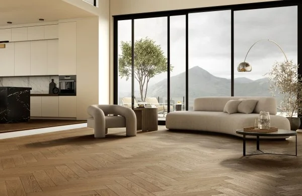 Паркетная доска Quartz Parquet Английская Ёлка Дуб Рустикальный 33-410 в Уфе