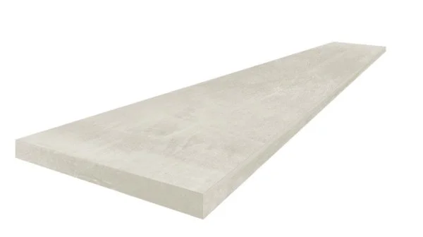 Керамогранит Coliseum Экспо Уайт Ступень угловая левая (Натуральный, 33х60) в Уфе