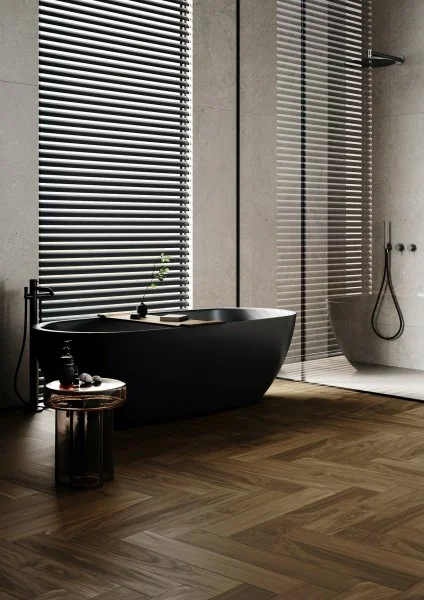 Паркетная доска Quartz Parquet Английская Ёлка Орех Американский 33-400-29 в Уфе