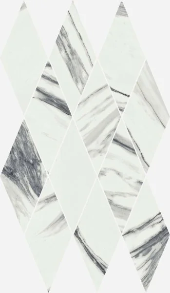 Керамогранит Italon Шарм Делюкс Статуарио Фантастико 28х48 мозаика Даймонд (Люкс) в Уфе