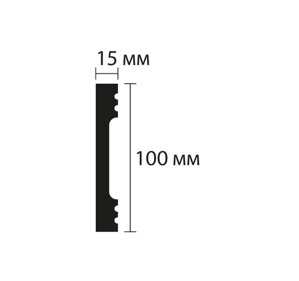 Плинтус NMC Wallstyl FD10 (100х15х2000 мм) в Уфе