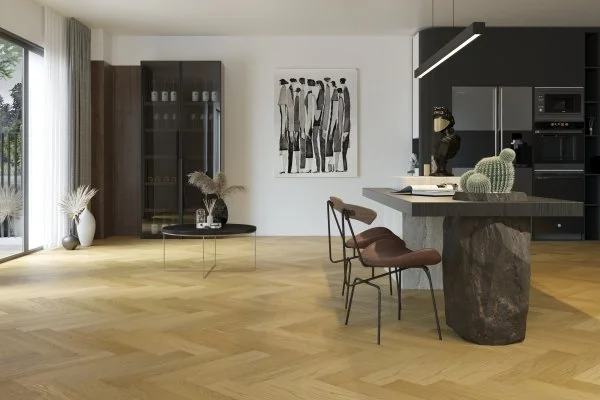 Паркетная доска Quartz Parquet Английская Ёлка Дуб Медовый Раф 33-463 в Уфе