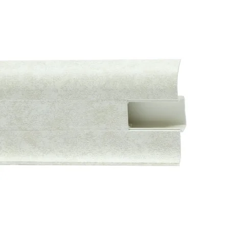 Пластиковый плинтус Royce №860 Белый Кварц (58х22х2200мм) в Уфе