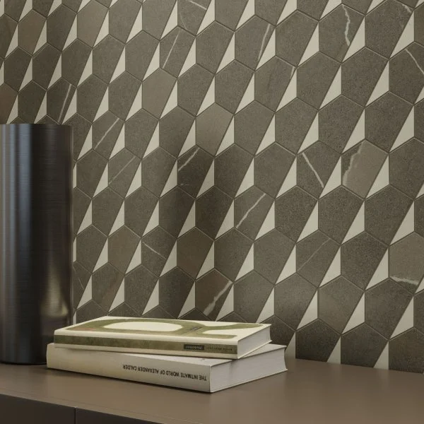 Керамогранит Italon Метрополис Мозаика Гексакон Ворм 25.4x31 (Натуральная) в Уфе