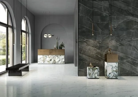 Керамогранит Vitra SityMarble Калакатта Блэк 60х120 (Лаппатированная и Реттифицированная) в Уфе