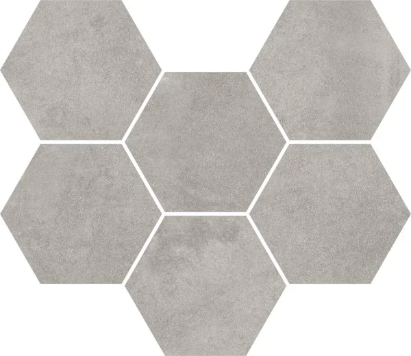 Керамогранит Coliseum Экспо Грэй Мозаика Гексагон (Натуральная, 25х29) в Уфе