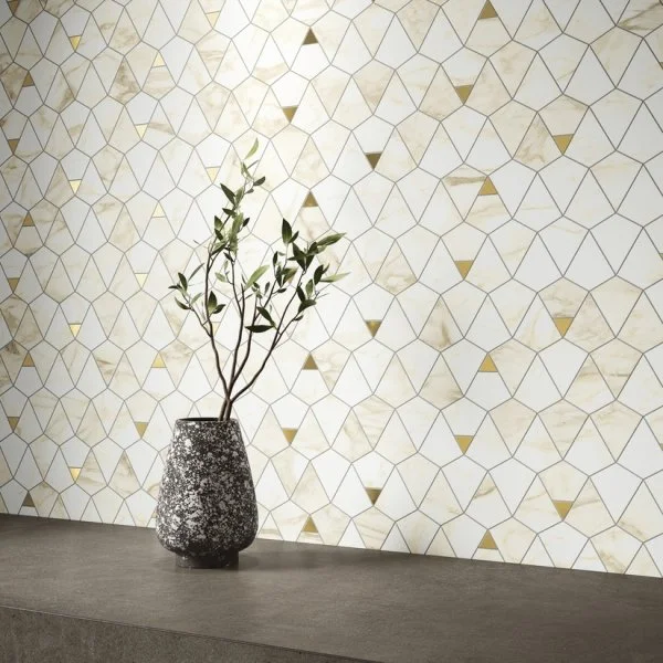 Керамогранит Italon Этернум Каррара Мозаика Вертекс 25.8х30 (Натуральная) в Уфе