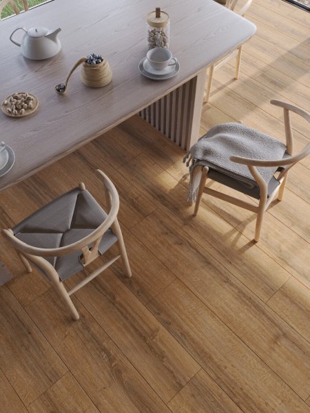 Ламинат Egger PRO 8/33 4V Large Aqua+ Дуб Шерман коньяк коричневый EPL184 в #REGION_NAME_DECLINE_PP#